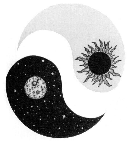 Yin Yang Sun & Moon Spiritual Temporary Tattoos Women Mens Kids Fake Stick on