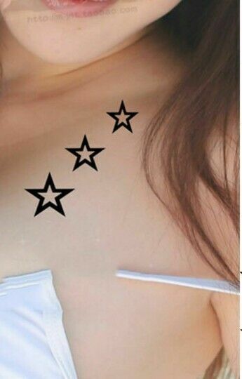 Stars Waterproof Temporary Tattoo Fake Stickers Women Men Arm Neck Face