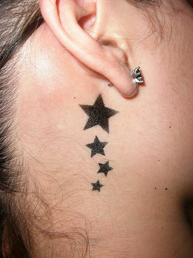 Star Stars Temporary Tattoos Neck Body Women Men Fake Sticker Waterproof Tattoo