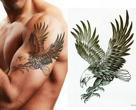 American Eagle Bird Temporary Tattoo Women Mens tattoos Arm Back Waterproof UK