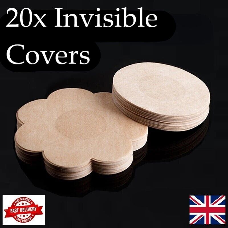 20x Nipple Invisible Breast Covers Pasties Adhesive Stickers No Bra Boob Covers